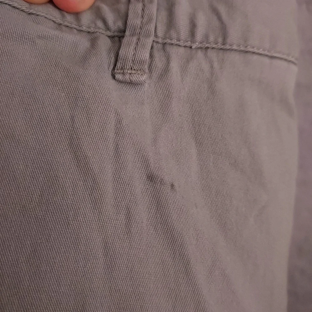 Faherty Shorts Mens 35 Chino Casual Preppy Organic Cotton Blend Golf Green Gray